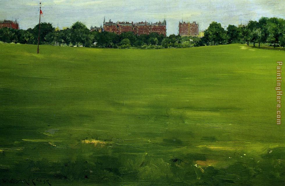 The Common, Central Park painting - William Merritt Chase The Common, Central Park art painting